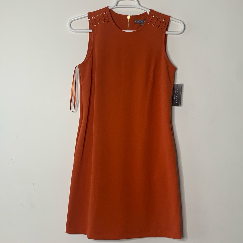 Women’s Orange Sharagano Sheath dress